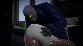 Nemesis Fait Gicler Jill Valentine Avec Un Gode Vibrant.
