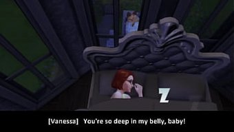 L'Histoire De L'Adolescente De Sims 4 (18+): Éjaculation Dans Le Bain À Remous