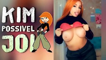 Les Gros Seins Et Le Cul Naturels De Kim Possible Reçoivent Les Instructions De Branlette Qu'Elles Méritent